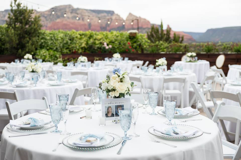 Dinner on terrace