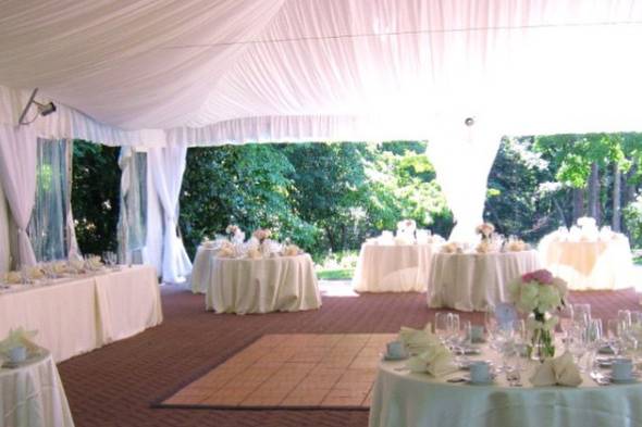 Covered outdoor reception