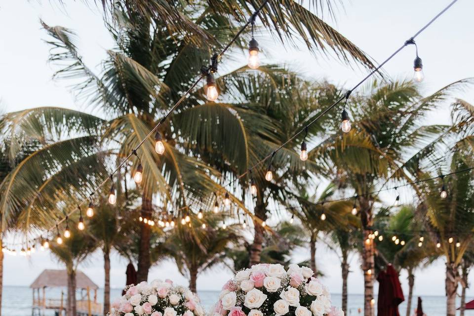 Beach Wedding Reception