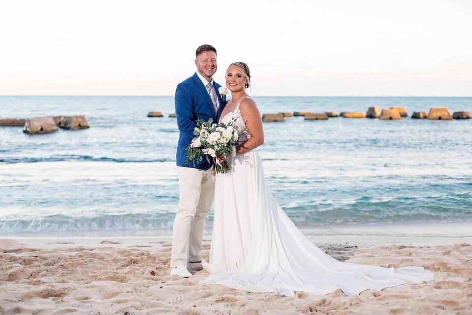 Beach Wedding Couple