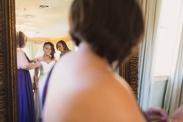 Dressing the bride