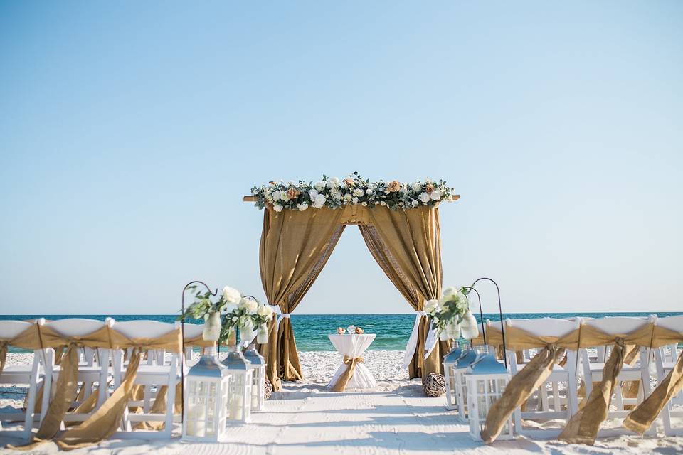 Burlap Arch