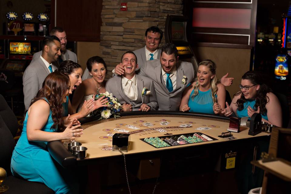 Wedding Party in the Casino