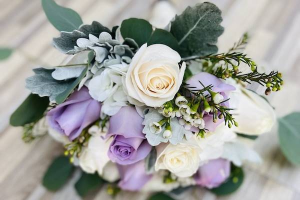 Lavender/White Nosegay Bouquet