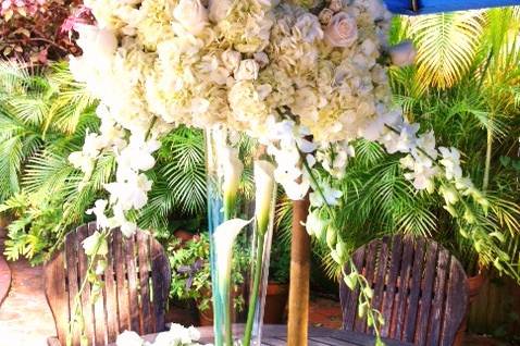 Tall Vase Ball Arrangement