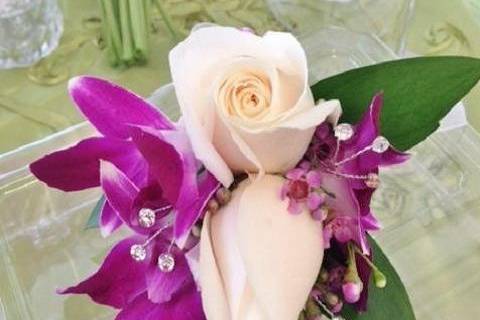 Roses and Orchids Corsage