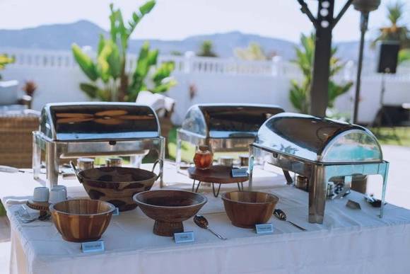 Buffet table