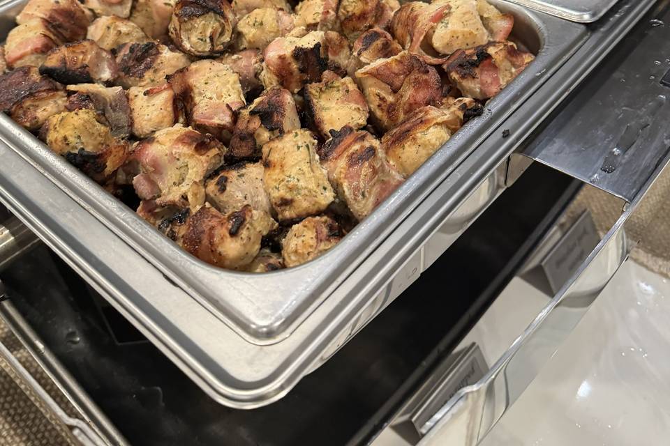 Bacon wrapped chicken |Sausage