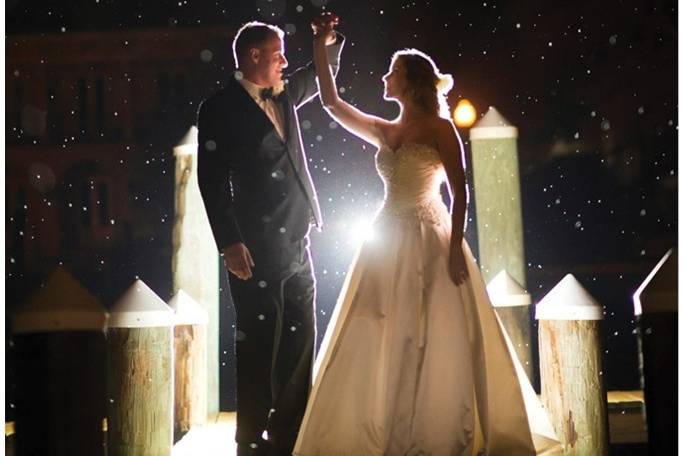 Bride & Groom on Pier