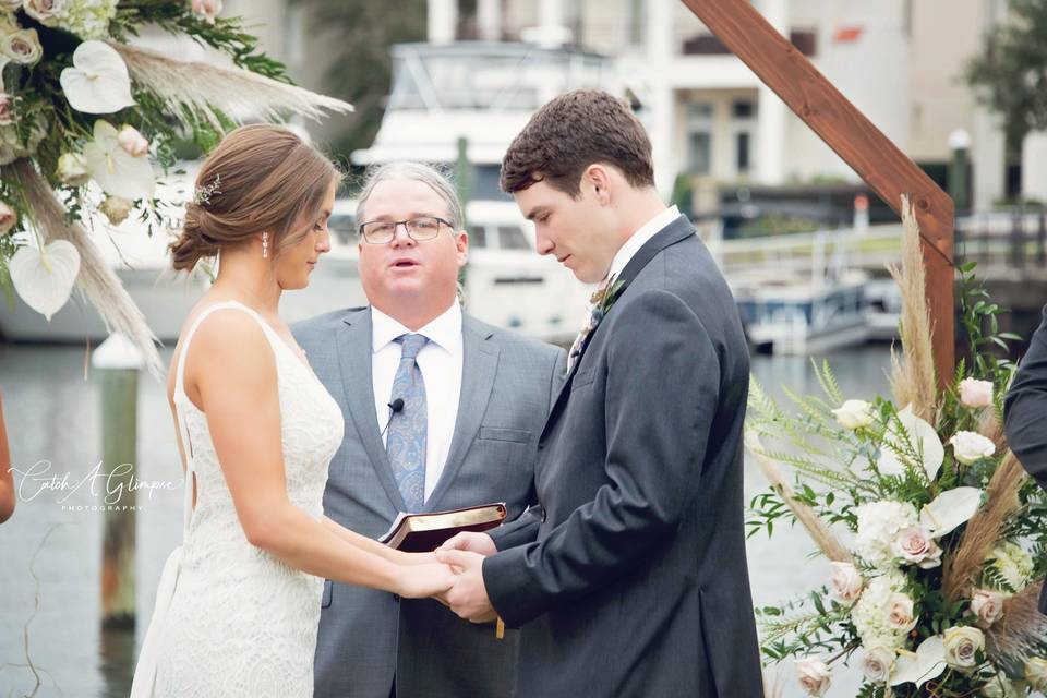 Ceremony Vows Waterfront Green