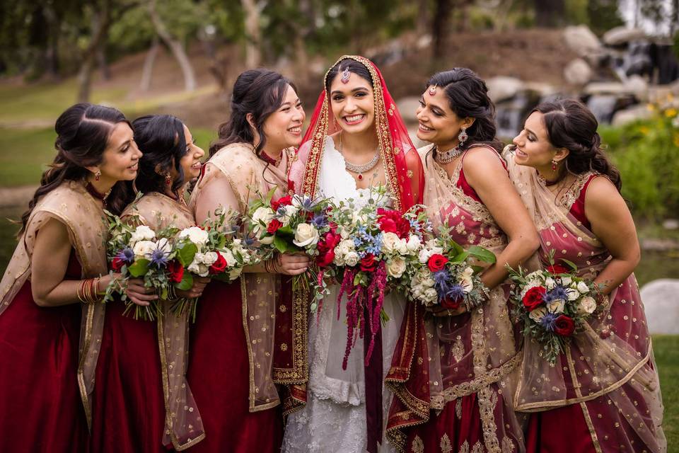 Bridesmaid Waterfall Photo