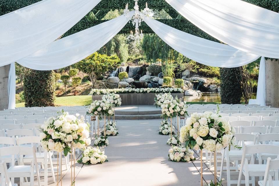 Ceremony Site Chandeliers