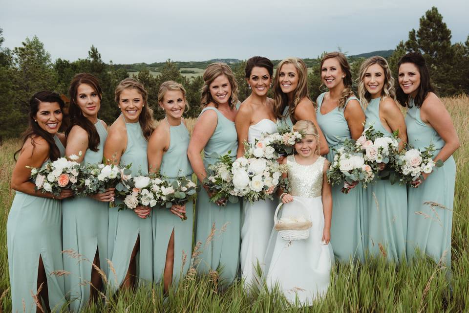 Bridal party makeup