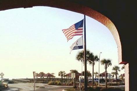 View of the Beach from our Front Porch.