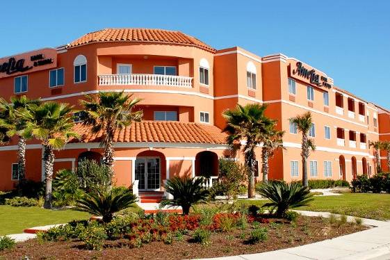 The Front of the Amelia Hotel at the Beach.