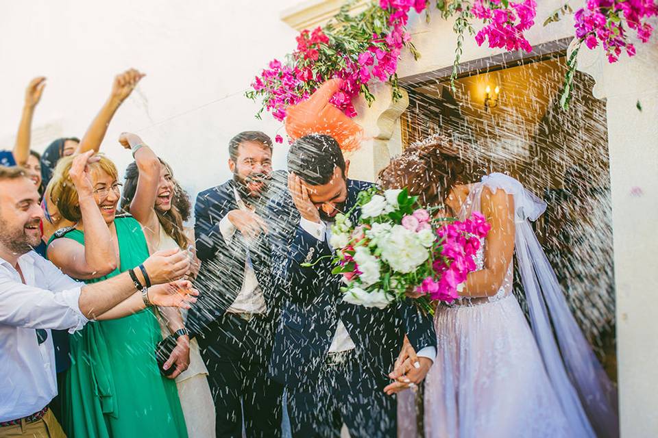 Wedding in Folegandros, Greece