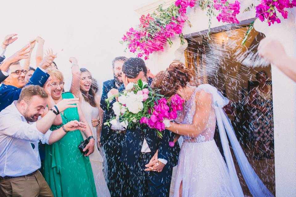 Wedding in Folegandros Greece