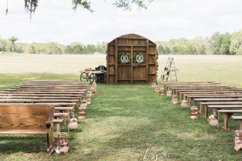 Open-air wedding