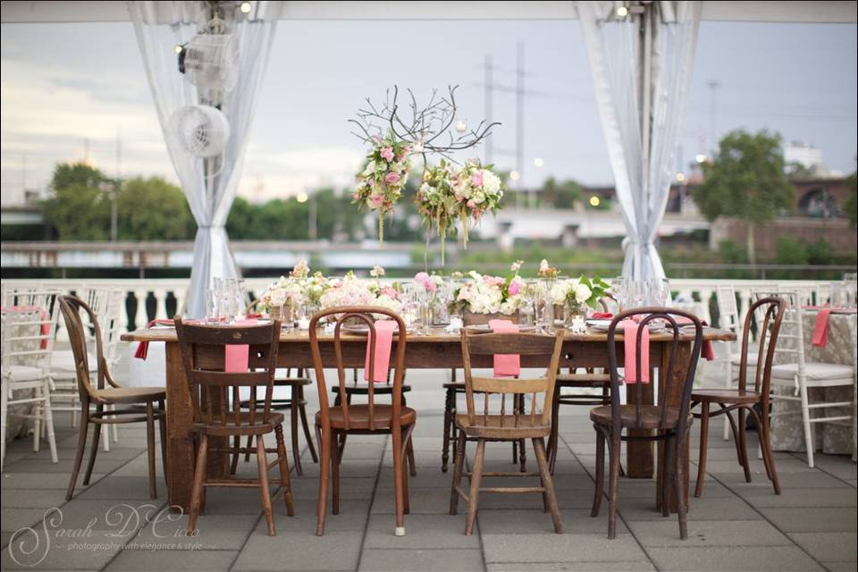 Reception main table