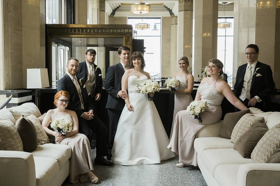 Black & Gold Wedding Decor with Ivory & Burgundy Centerpieces at The  Carlisle Room in Dallas, …