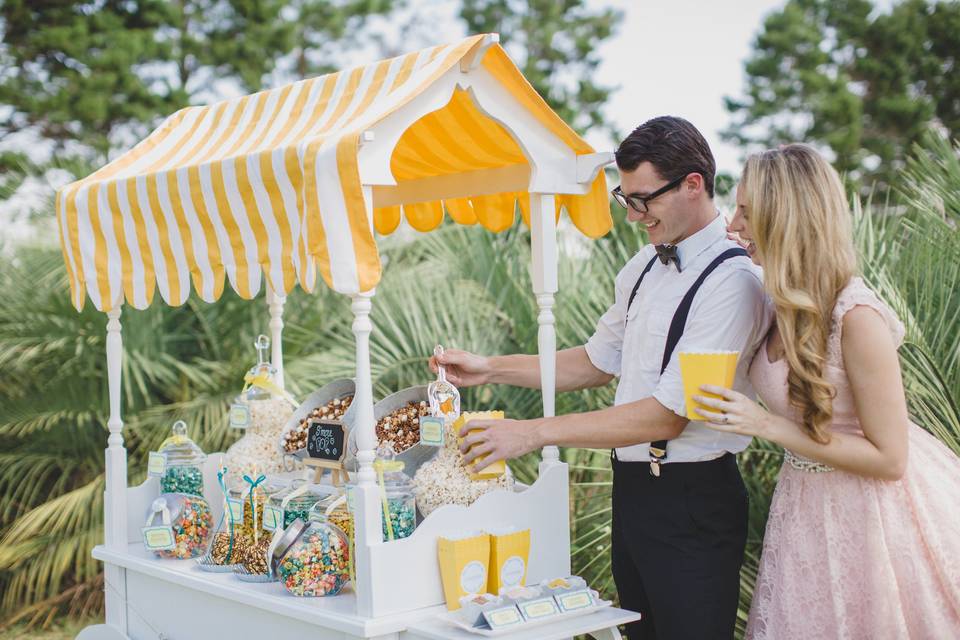 candy buffet canopy