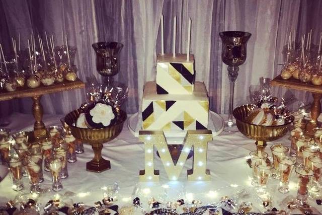 Wedding pastry area