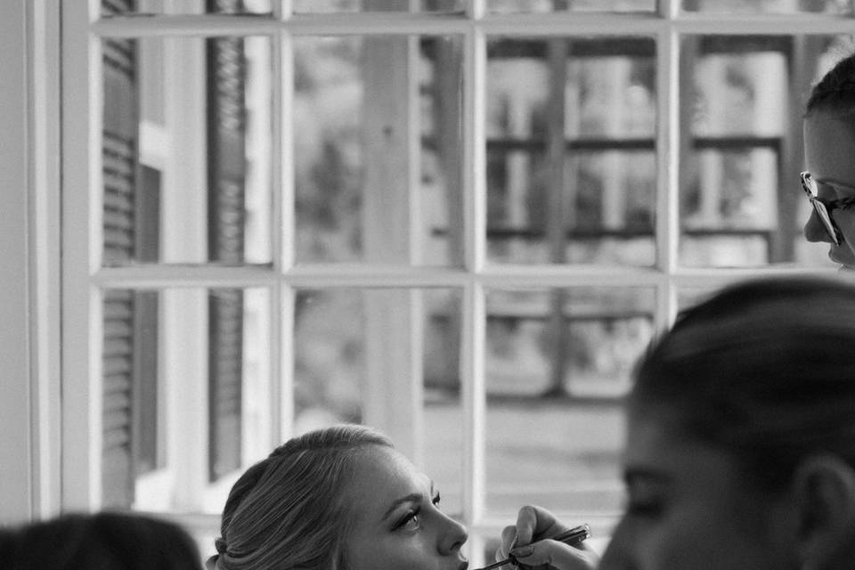 Bride Getting Ready