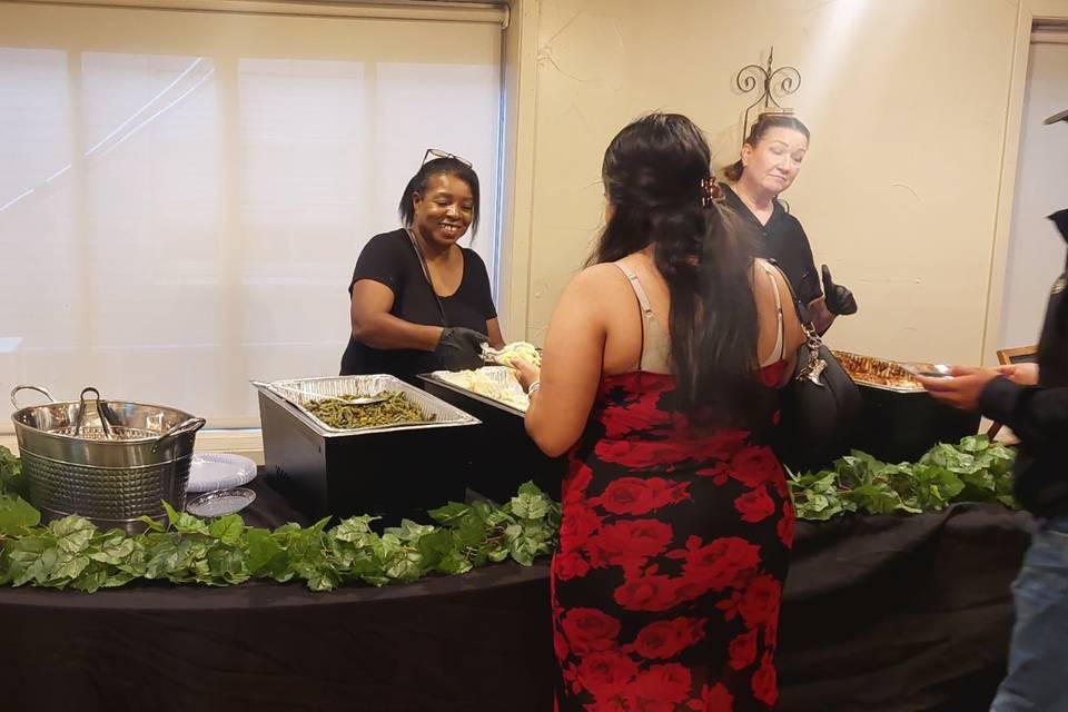 Serving at a Wedding