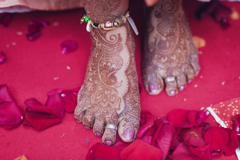 Foot mehendi