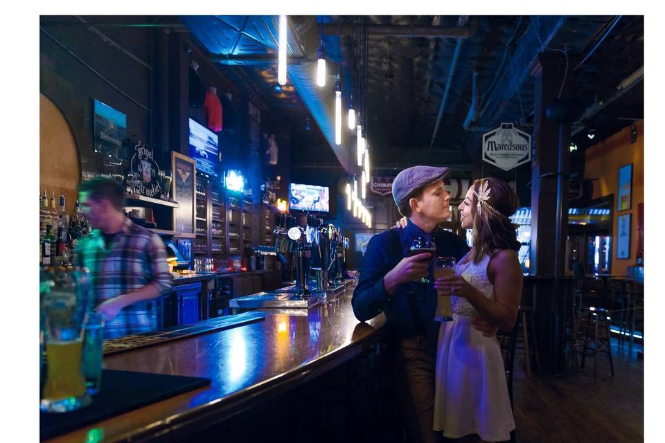 Couple at the bar