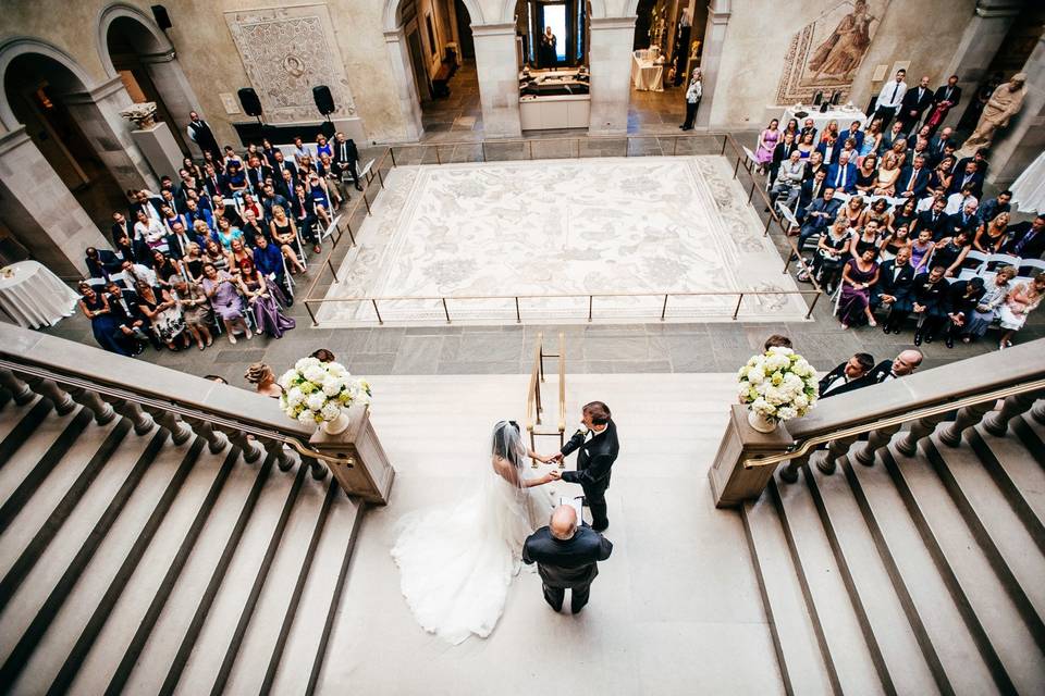Wedding Ceremony on the Grand Staircase