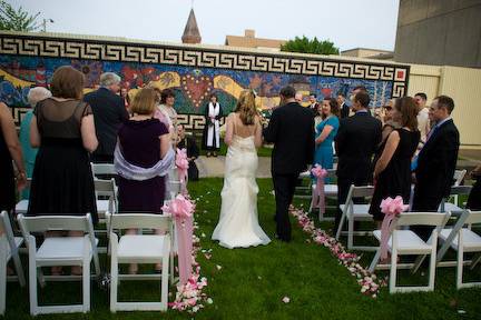 Wedding Ceremony in the Garden Courtyard