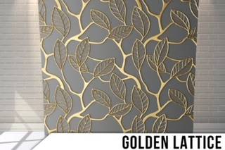 Golden lattice backdrop