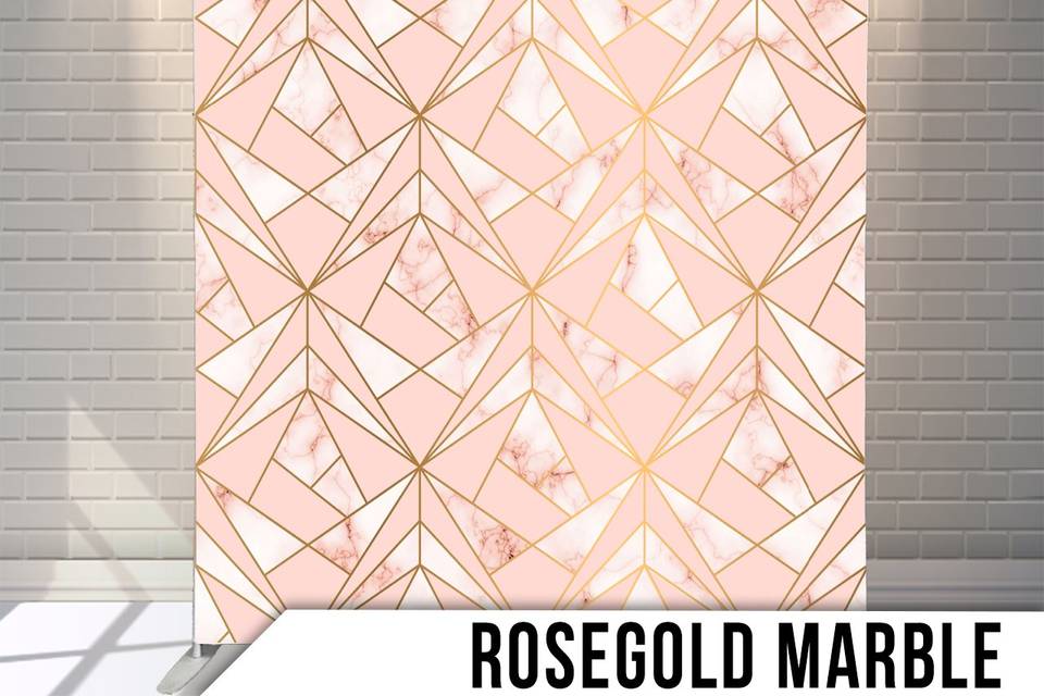 Rose gold backdrop