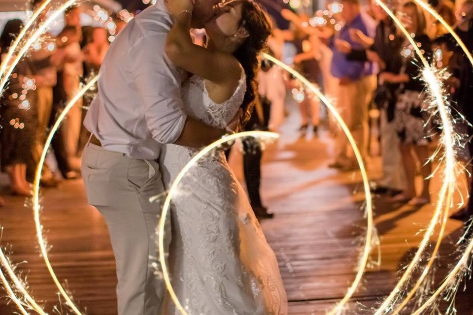This is a sparkler exit!