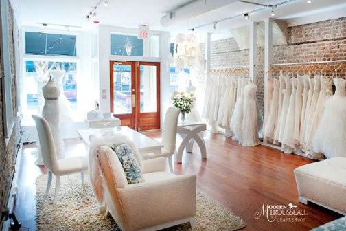 Modern Trousseau Charleston is located in the city's charming Upper King Street district.