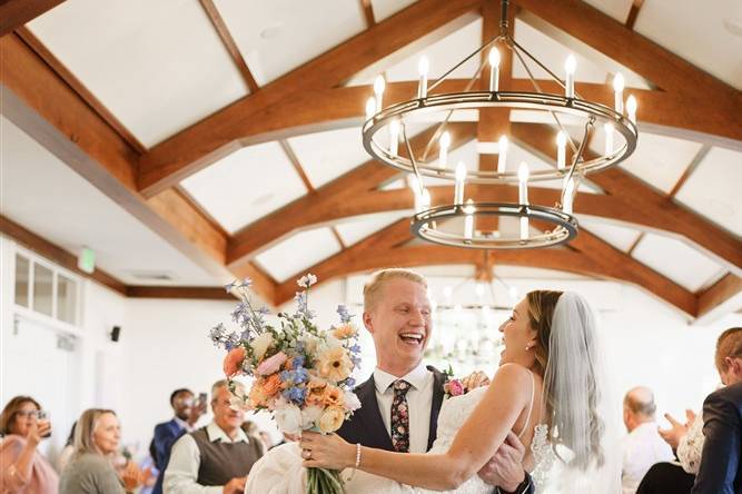 Wedding Ceremony Kiss