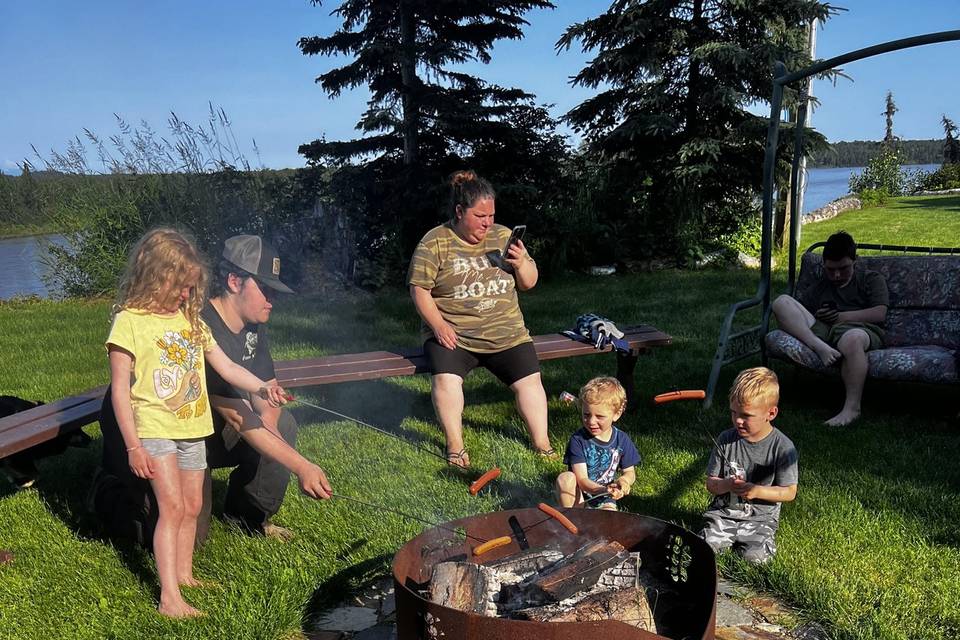 Bonfire on the river