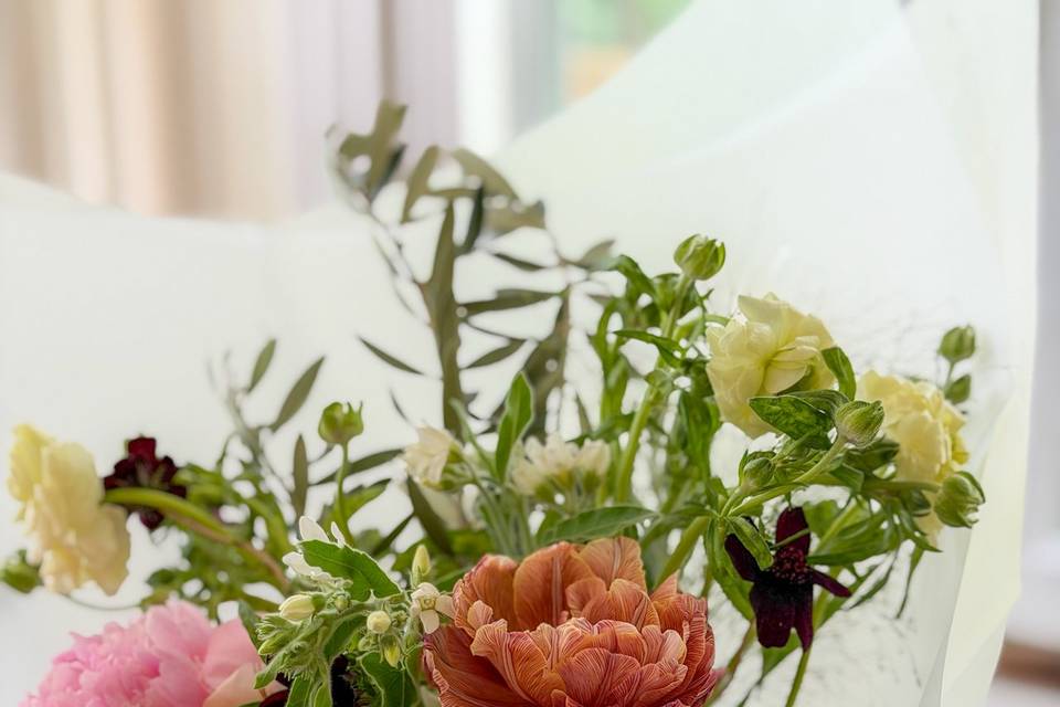 Peony, tulip