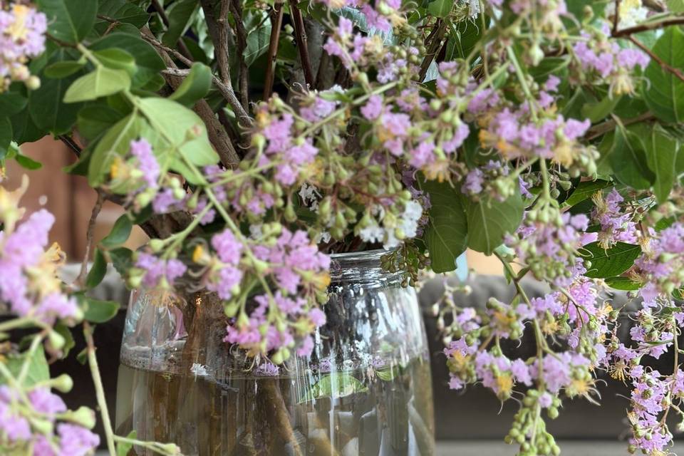 Crape myrtle jar
