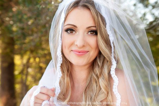 Bride's makeup
