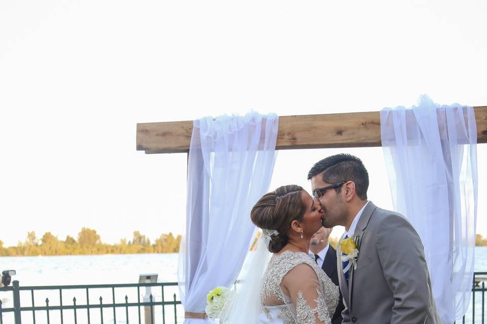 Wedding kiss