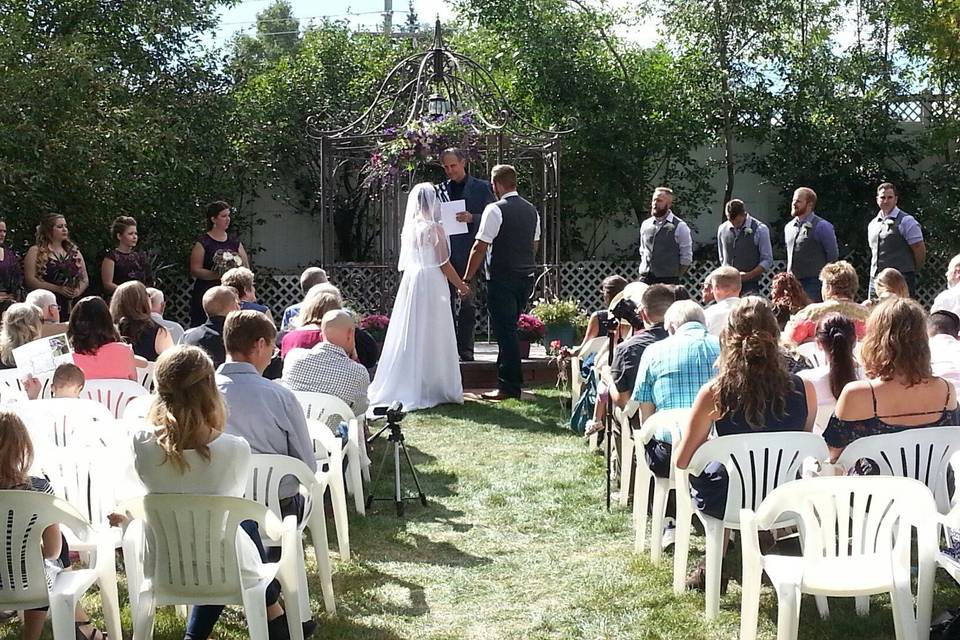 Ceremony outside