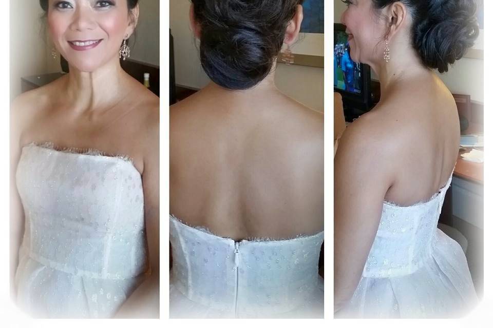 Flower detail updo