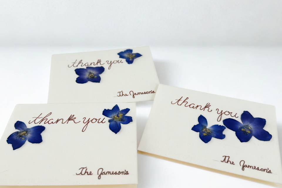 Custom thank you cards