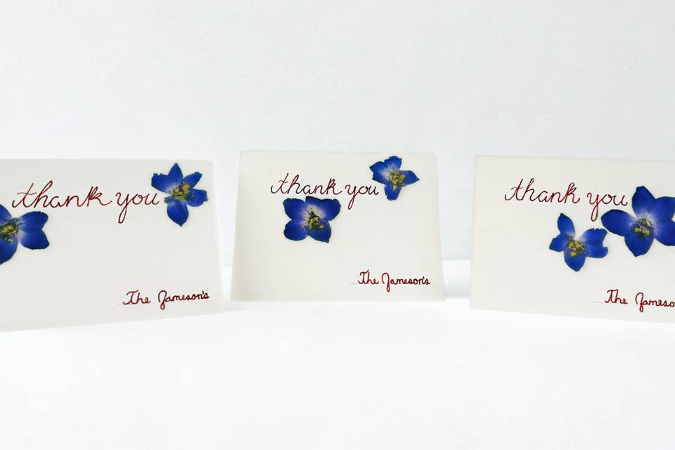 Custom thank you cards