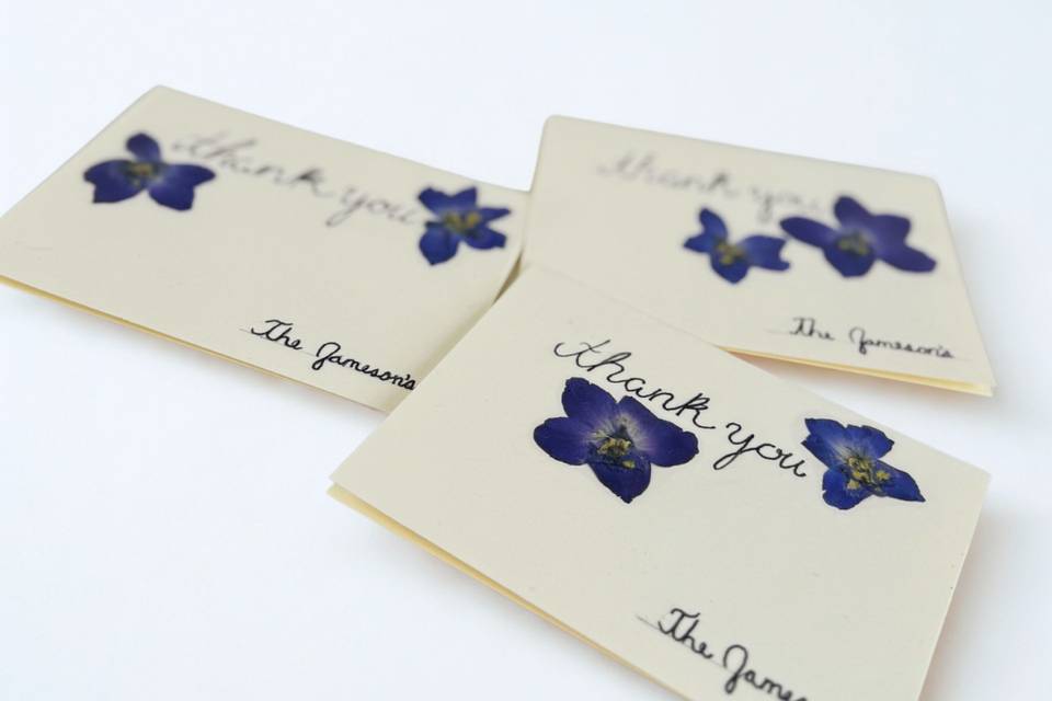 Custom thank you cards