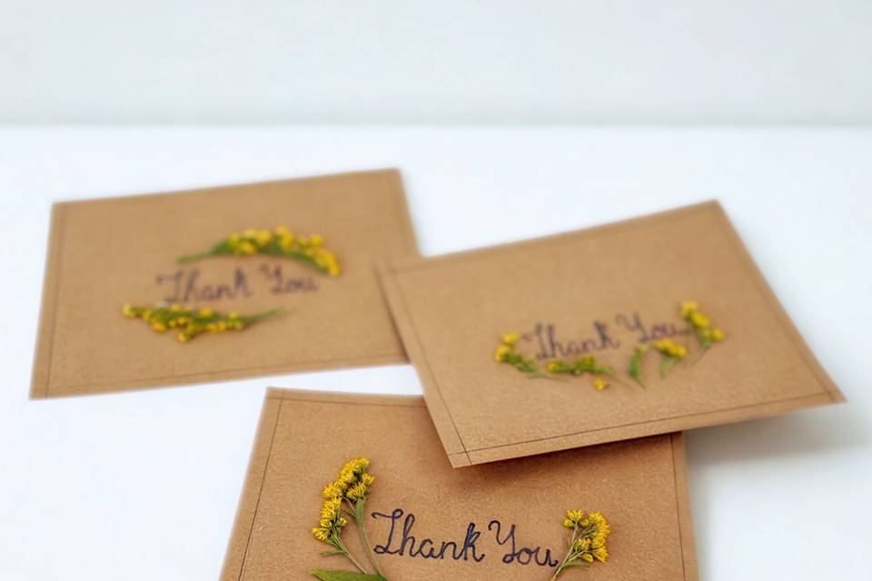 Custom thank you cards