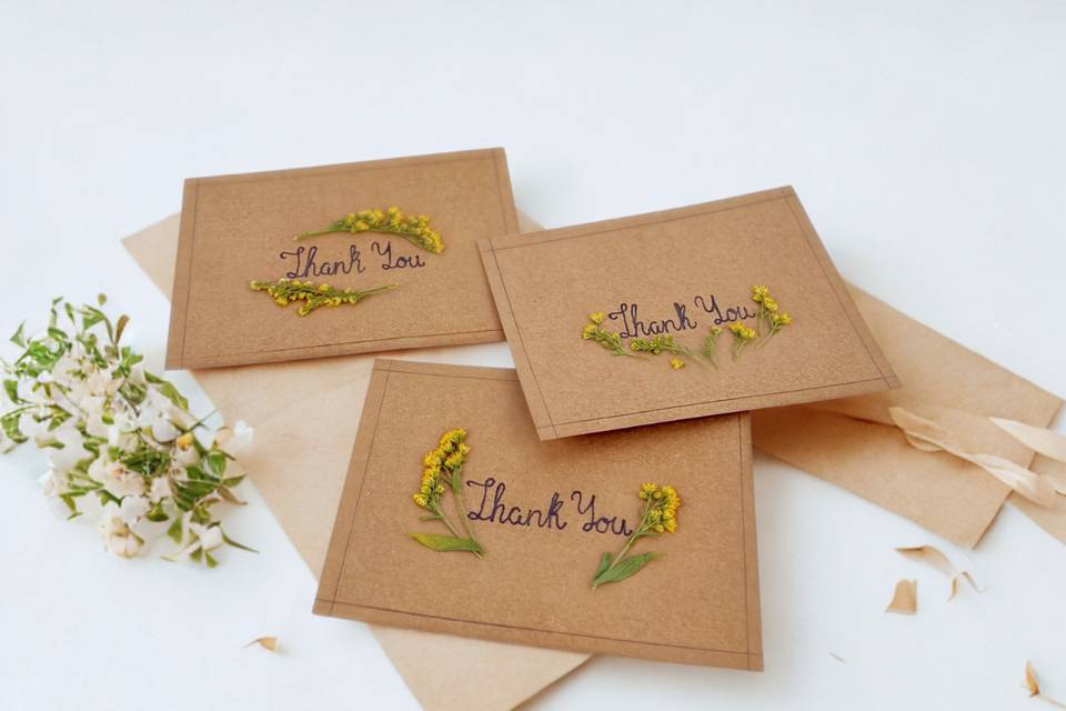 Custom thank you cards