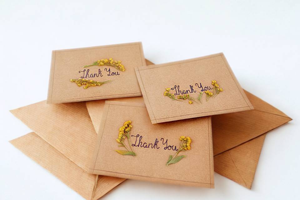 Custom thank you cards